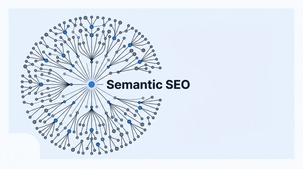 Semantic SEO knowledge graph diagram